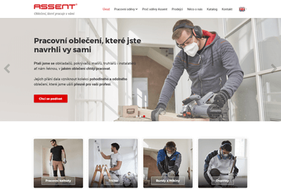 ASSENT by ČERVA – web holandské značky pracovních oděvů