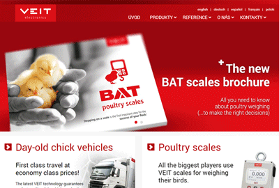 VEIT – web technologické firmy