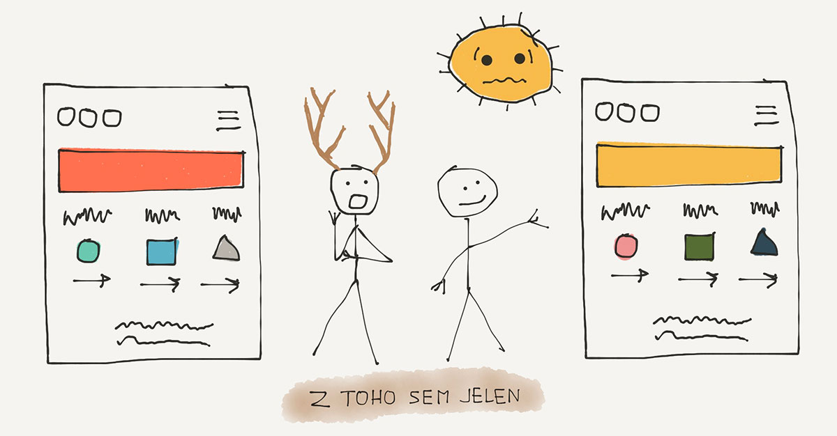 Z toho jsem jelen / ilustrace