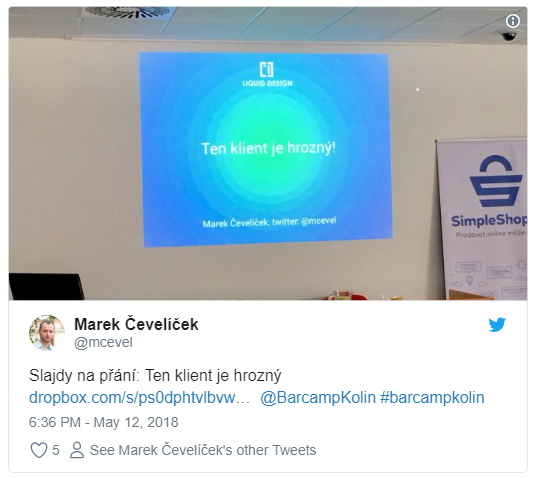 Barcamp Kolín - přednáška Marek Čevelíček