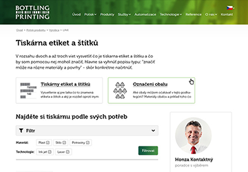 Grafika webu Bottling Printing