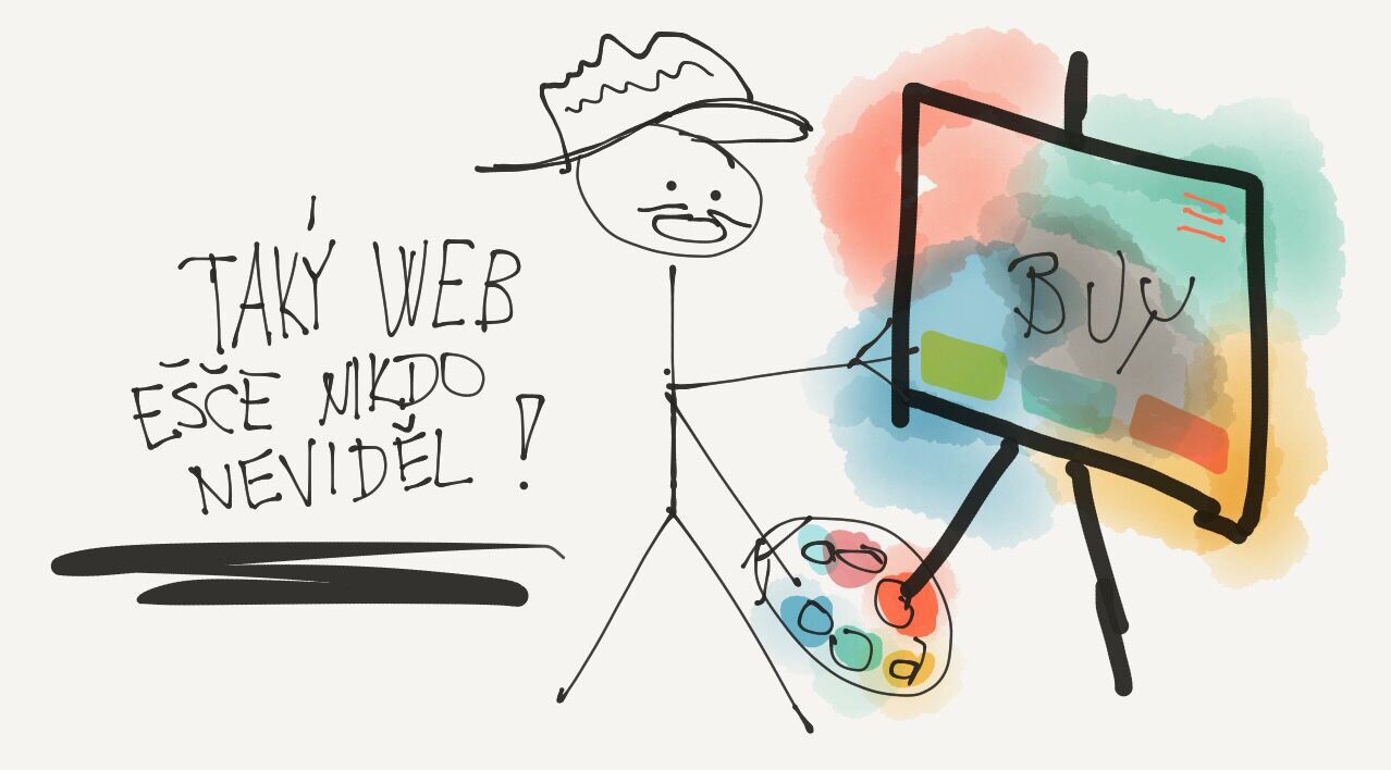 Je moc snadné být kreativní a nehledět na účel webu.